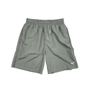 Nike Shorts Boys Large Grey Dri Fit Woven Moisture Wicking 7 In Training Running